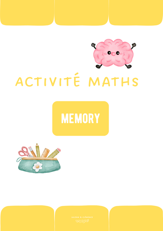 Activité maths - Memory