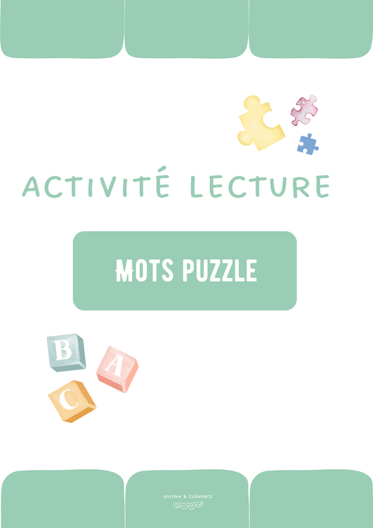 Activité lecture - Mots puzzle