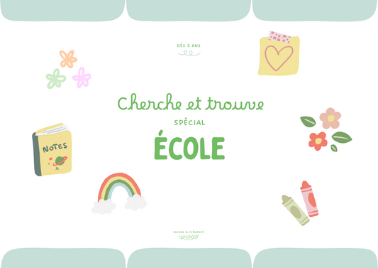Activité cherche et trouve - Spécial école
