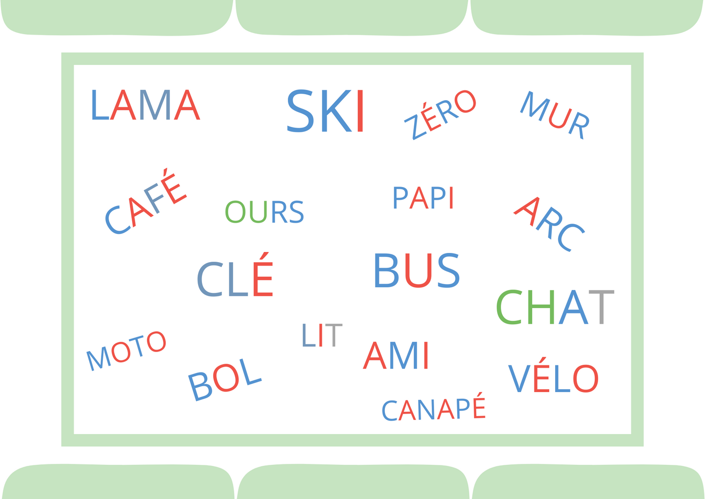 Activité lecture - Trouve l'intrus