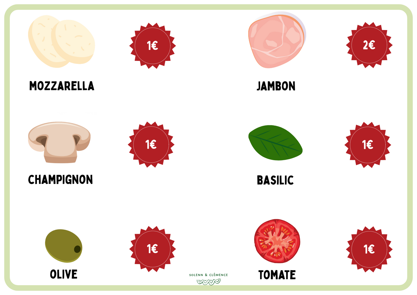 Jeu de rôle - la pizzeria