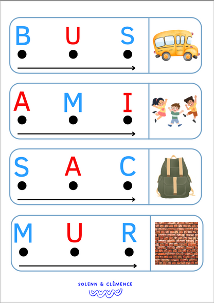 Activité de lecture - Premiers mots