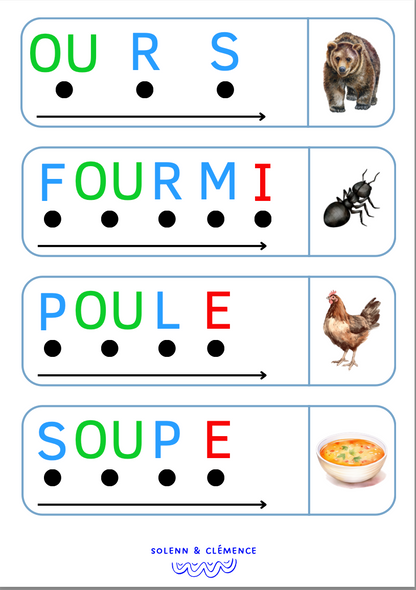 Activité de lecture - Premiers mots