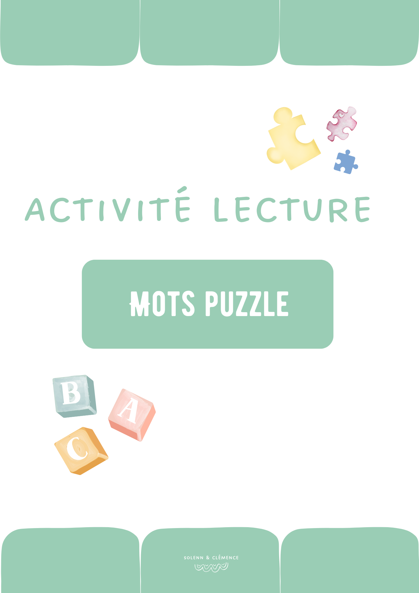 Activité lecture - Mots puzzle