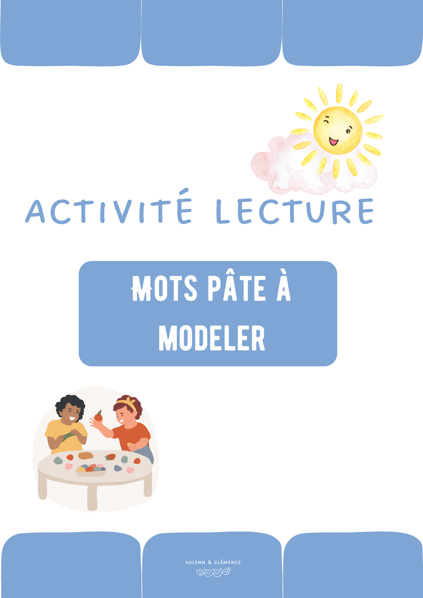 Activité lecture - Mots pâte à modeler