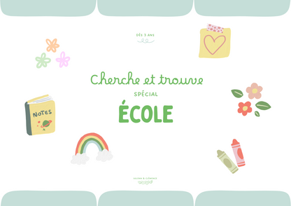 Activité cherche et trouve - Spécial école