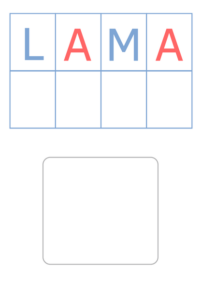 Activité lecture - Mots pâte à modeler